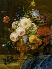 A Still Life with Flowers in a Golden Vase